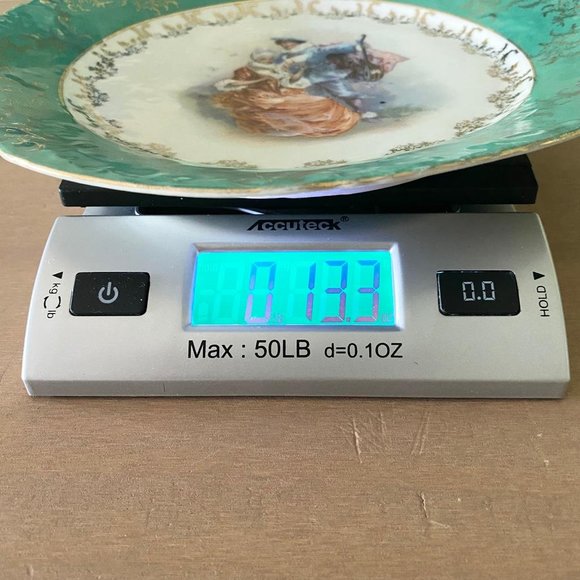 Antique Victoria Carlsbad Austria Signed FR. Stahl Raised Border Design Plate - Picture 8 of 9